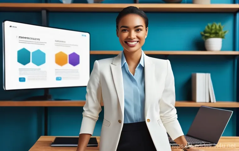 광고디자인 자격증 시험 접수 방법 - **Prompt 1: The Confident Certified Designer**
    "A vibrant, professional scene featuring a divers...