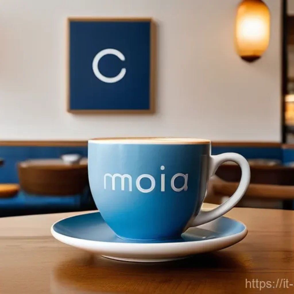 광고디자인과 브랜드 아이덴티티의 관계 - **Prompt:** A modern, inviting Italian café interior with warm, ambient lighting. In the foreground,...