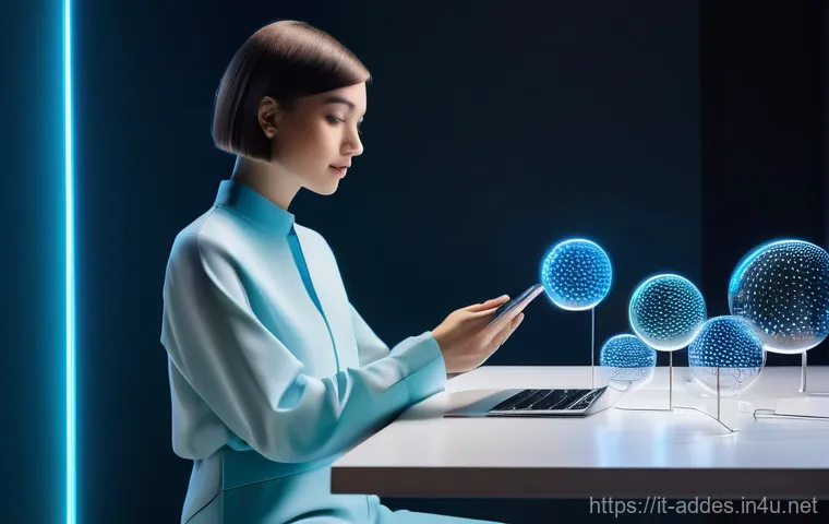 광고디자인 자격증 시험 예상문제 - **AI-Enhanced 3D Surrealism for Mobile Advertising**
    "A female advertising designer, in her late...