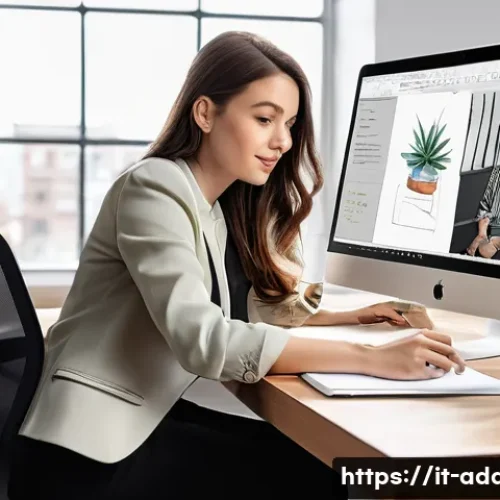 Home 33 광고디자인 관련 자격증의 난이도 순위 - **Prompt 1: The Adobe Certified Professional at Work**
"A talented graphic designer, a woman in ...