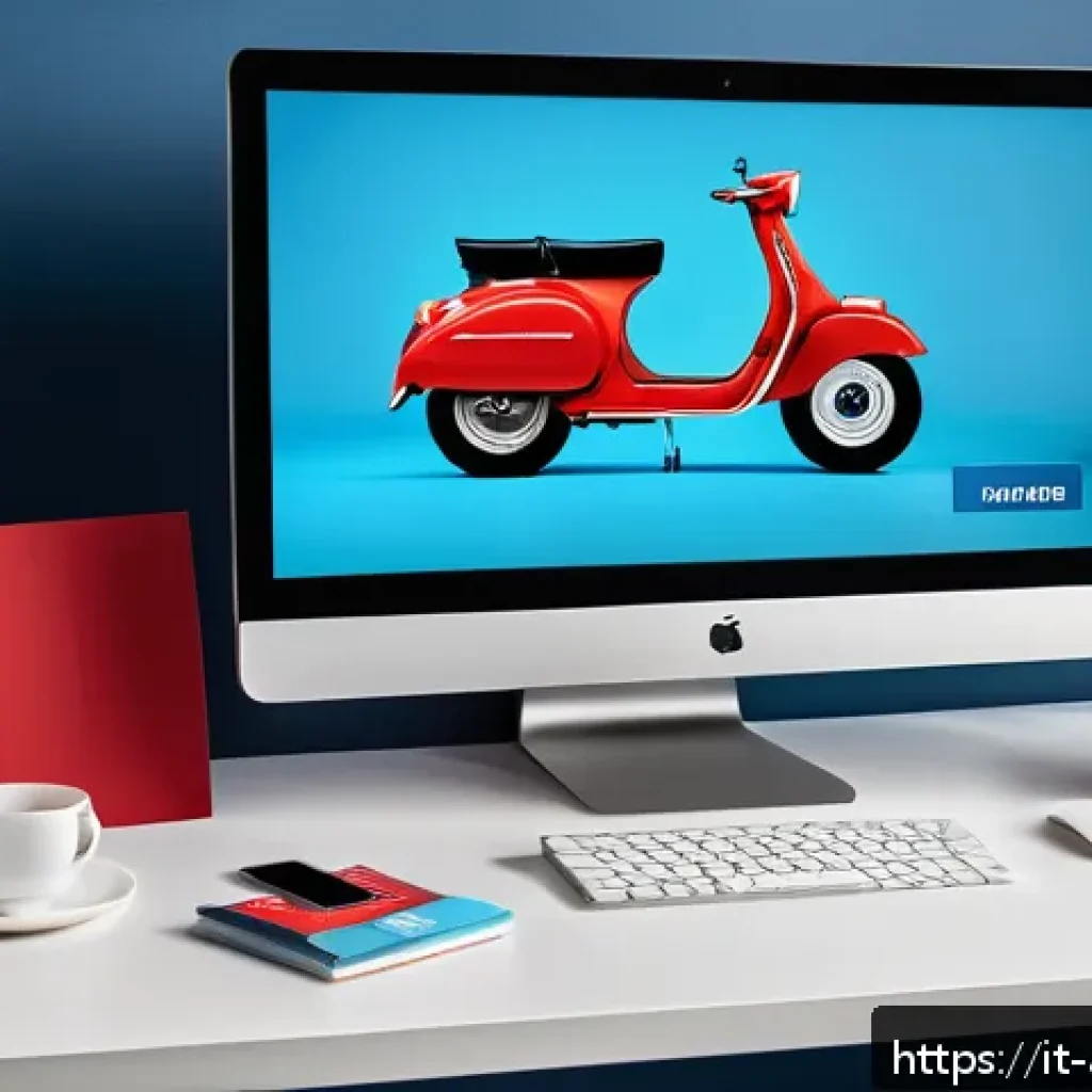 광고디자인과 UI UX의 차이점 - A modern digital advertising workspace featuring a sleek desktop setup with dual monitors displaying...